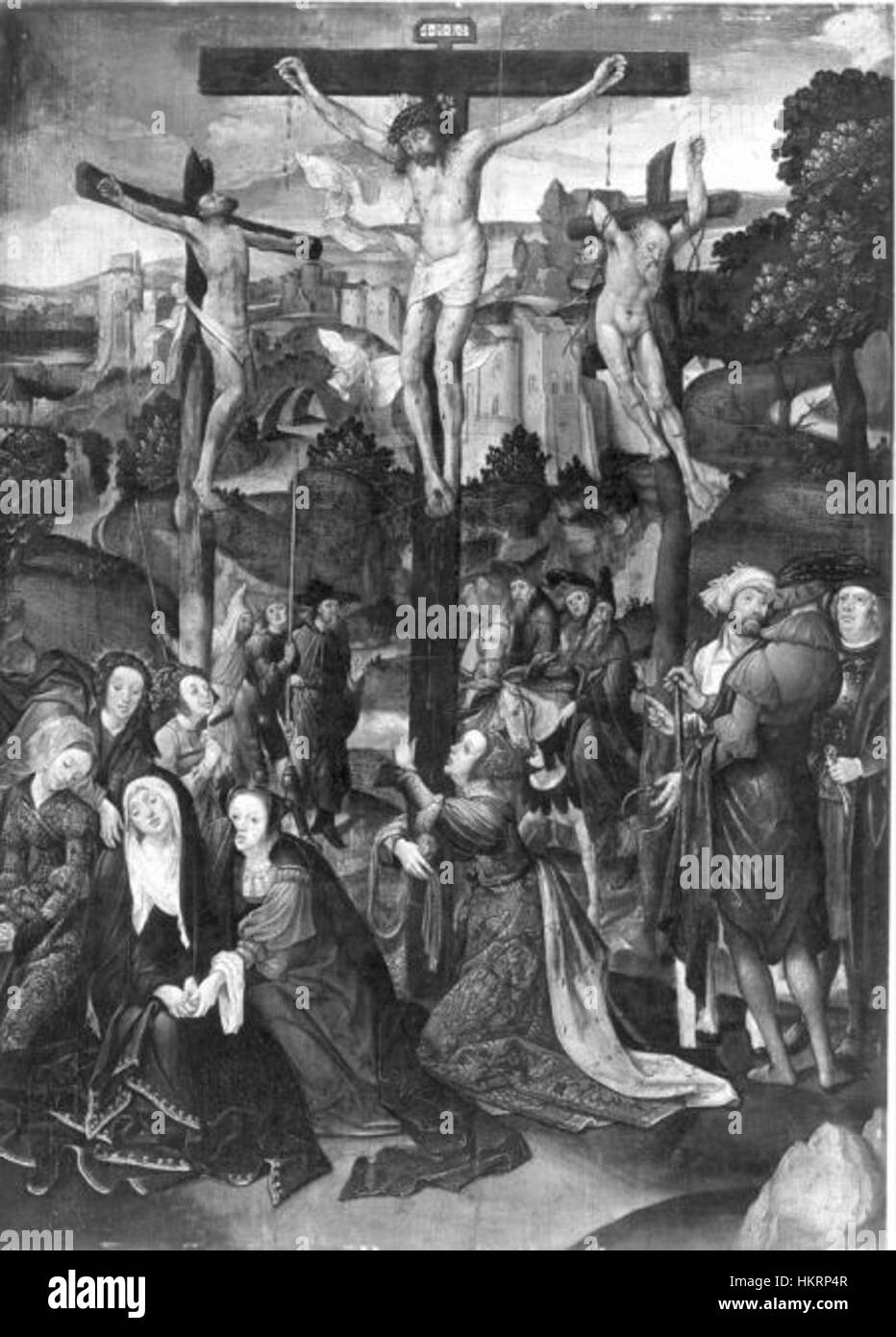 Cornelis Engebrechtsz - Crucifixion - KMSKB Banque D'Images