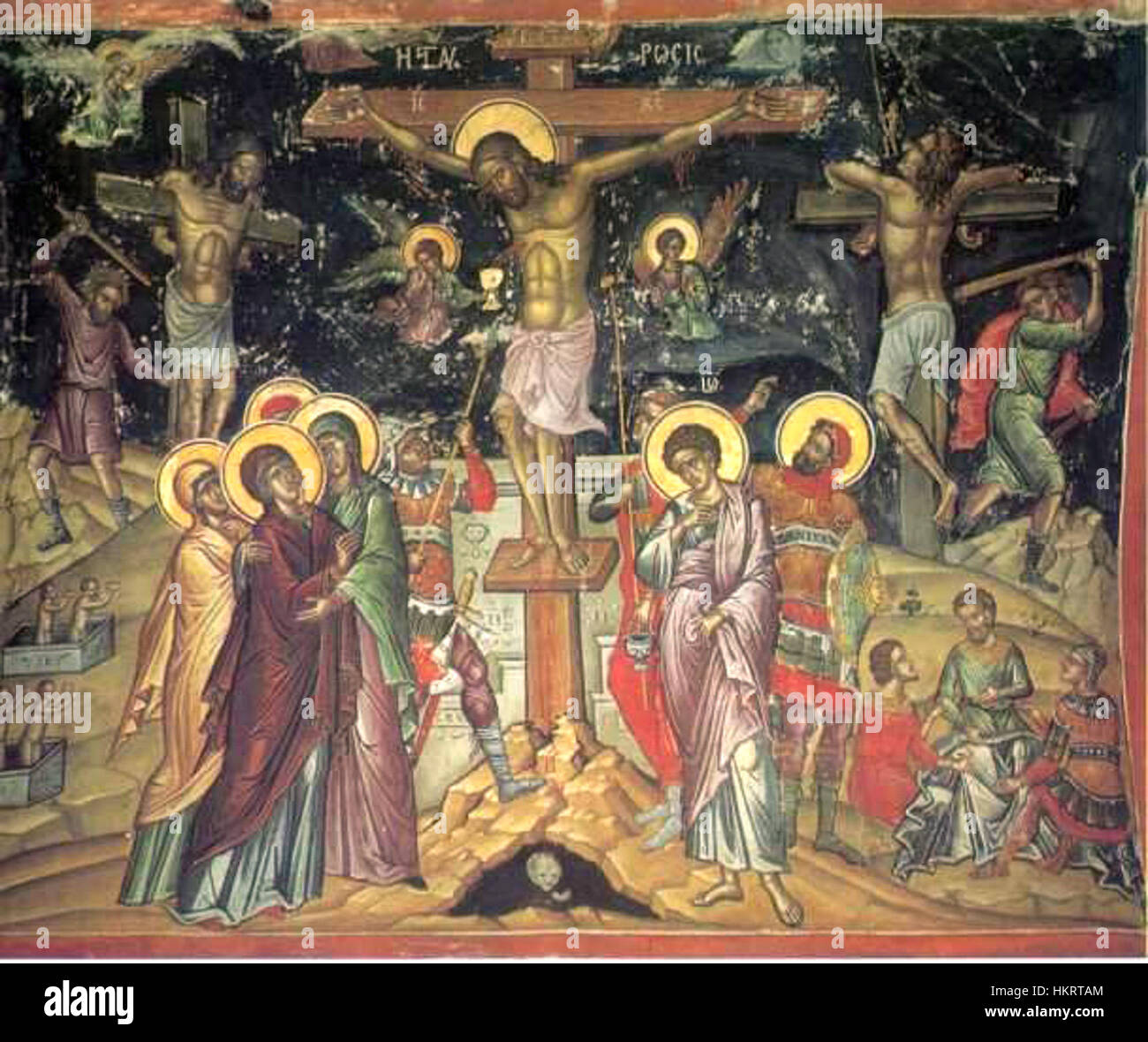 Crucifixion par Rosalba Carriera Banque D'Images