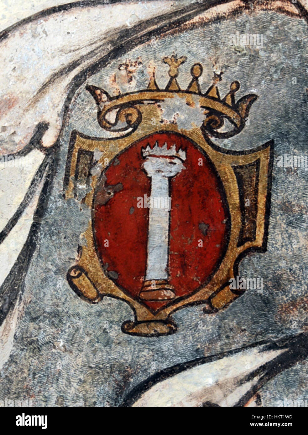Dipinto Raffigurante lo stemma della Famiglia Colonna Banque D'Images