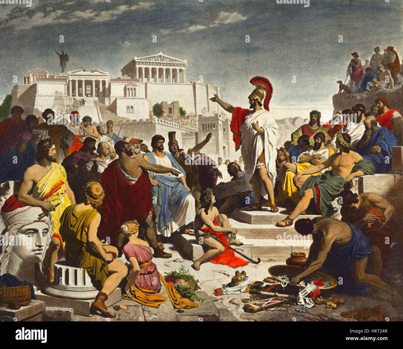 Discurso périclès funebre Banque D'Images