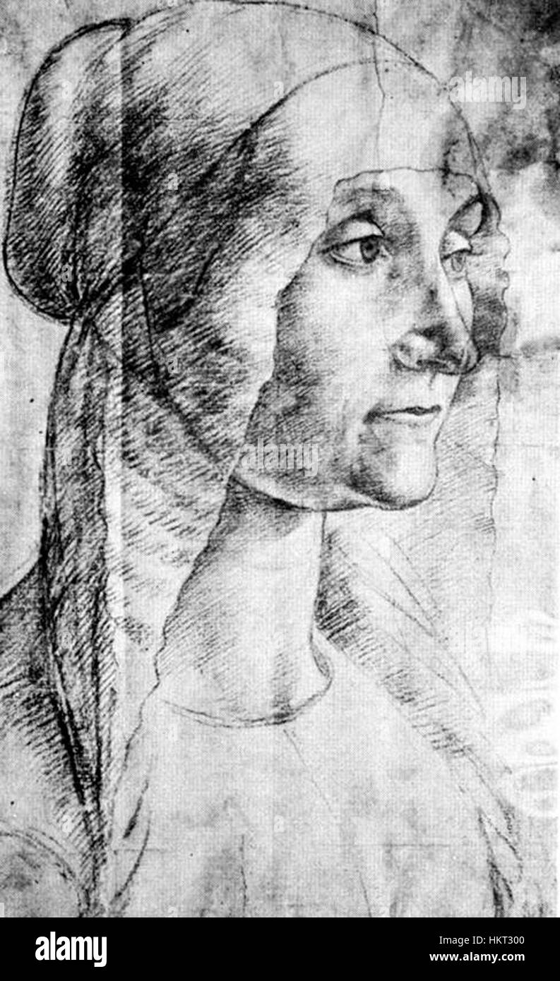 Le *Studio 05* de Domenico Ghirlandaio offre un aperçu de l’art de la Renaissance, mettant en valeur les compétences exceptionnelles de Ghirlandaio en peinture de fresques. Le décor du studio souligne l'approche détaillée de l'artiste à la forme humaine et à l'iconographie religieuse. Banque D'Images