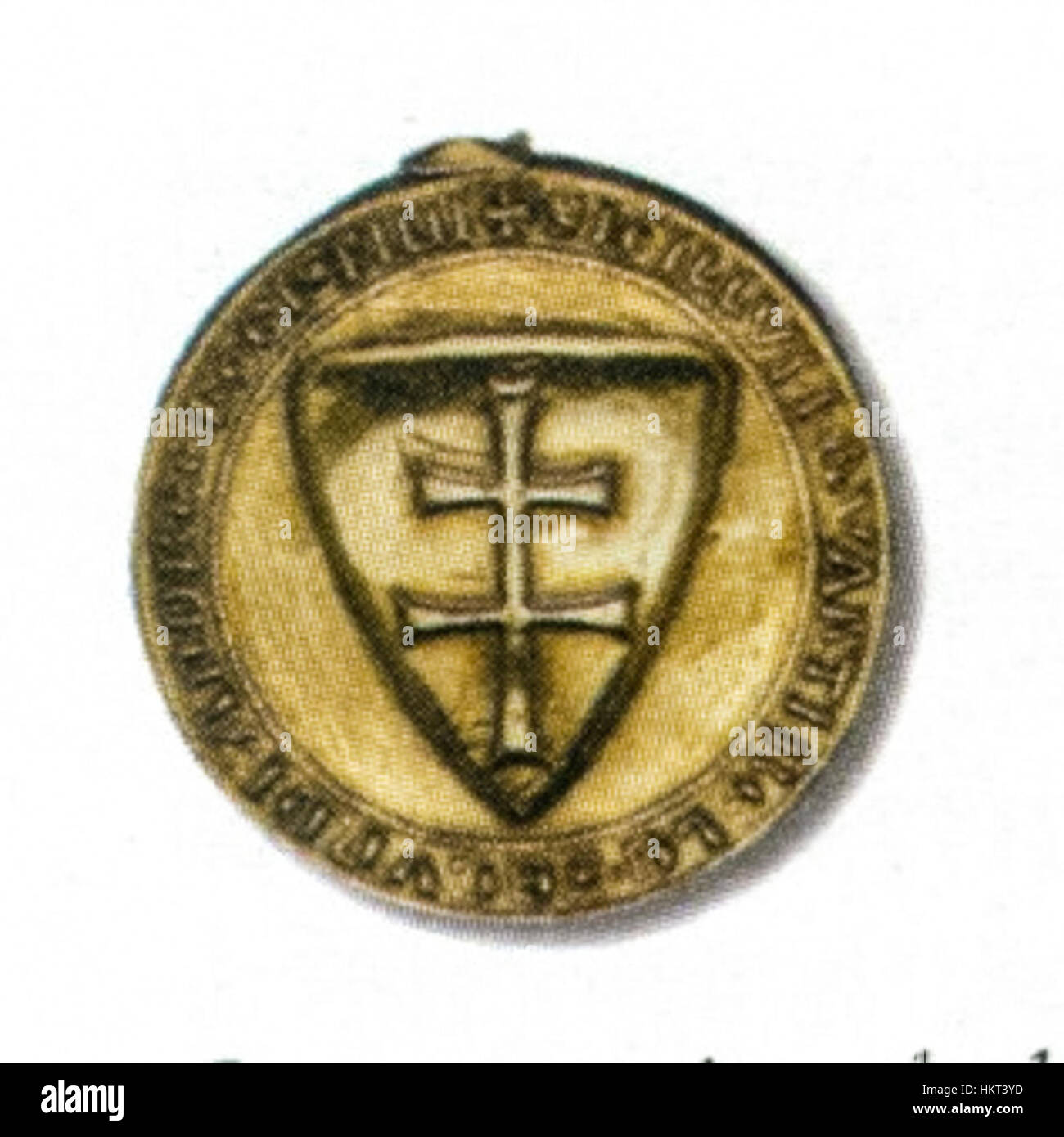 Cette œuvre intitulée 'double Cross' représente une exploration symbolique ou abstraite à travers la peinture à l'huile. L’artiste utilise le contraste et les formes géométriques pour transmettre du sens dans un contexte artistique moderne. Banque D'Images