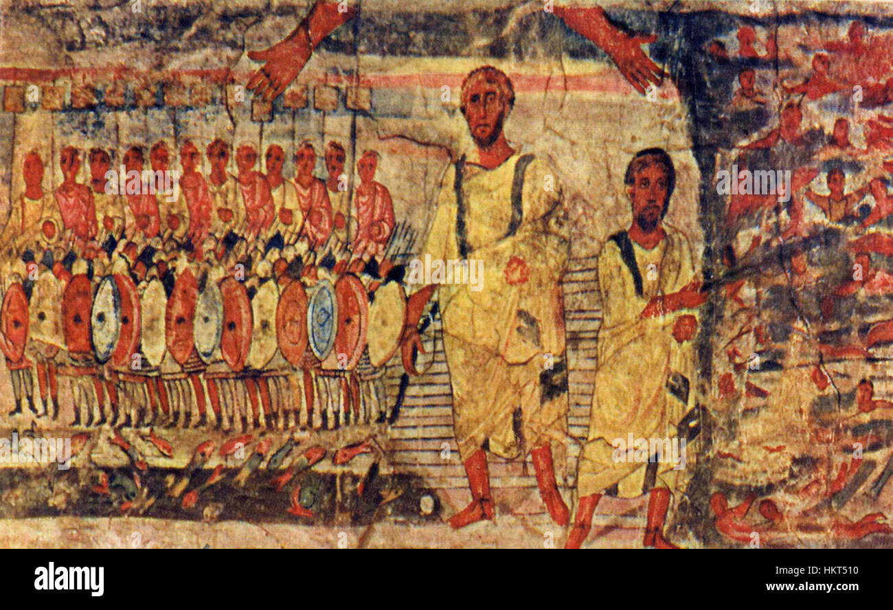 Dura Europos fresco juifs contre Mer Rouge Banque D'Images