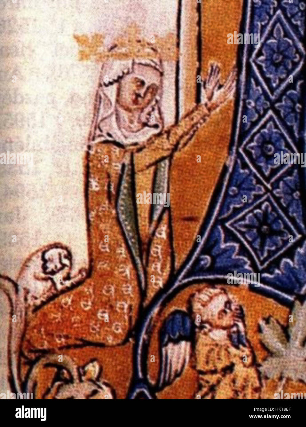 Elisabeth Ryksa était une princesse polonaise du XIVe siècle, connue pour son mariage avec le grand-duc de Lituanie, Vytautas. Son rôle dans la politique médiévale européenne est important, influençant la politique dynastique de Pologne et de Lituanie. Banque D'Images