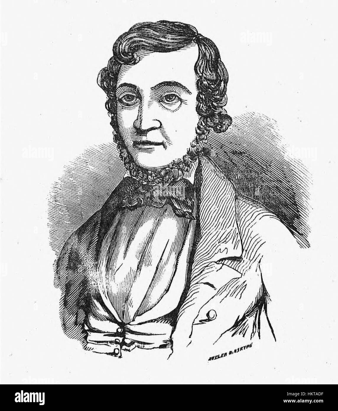 Gravure de Monroe Edwards de la page frontispice de la vie et les aventures de l'escroc et faussaire accompli, le Colonel Monroe Edwards Banque D'Images