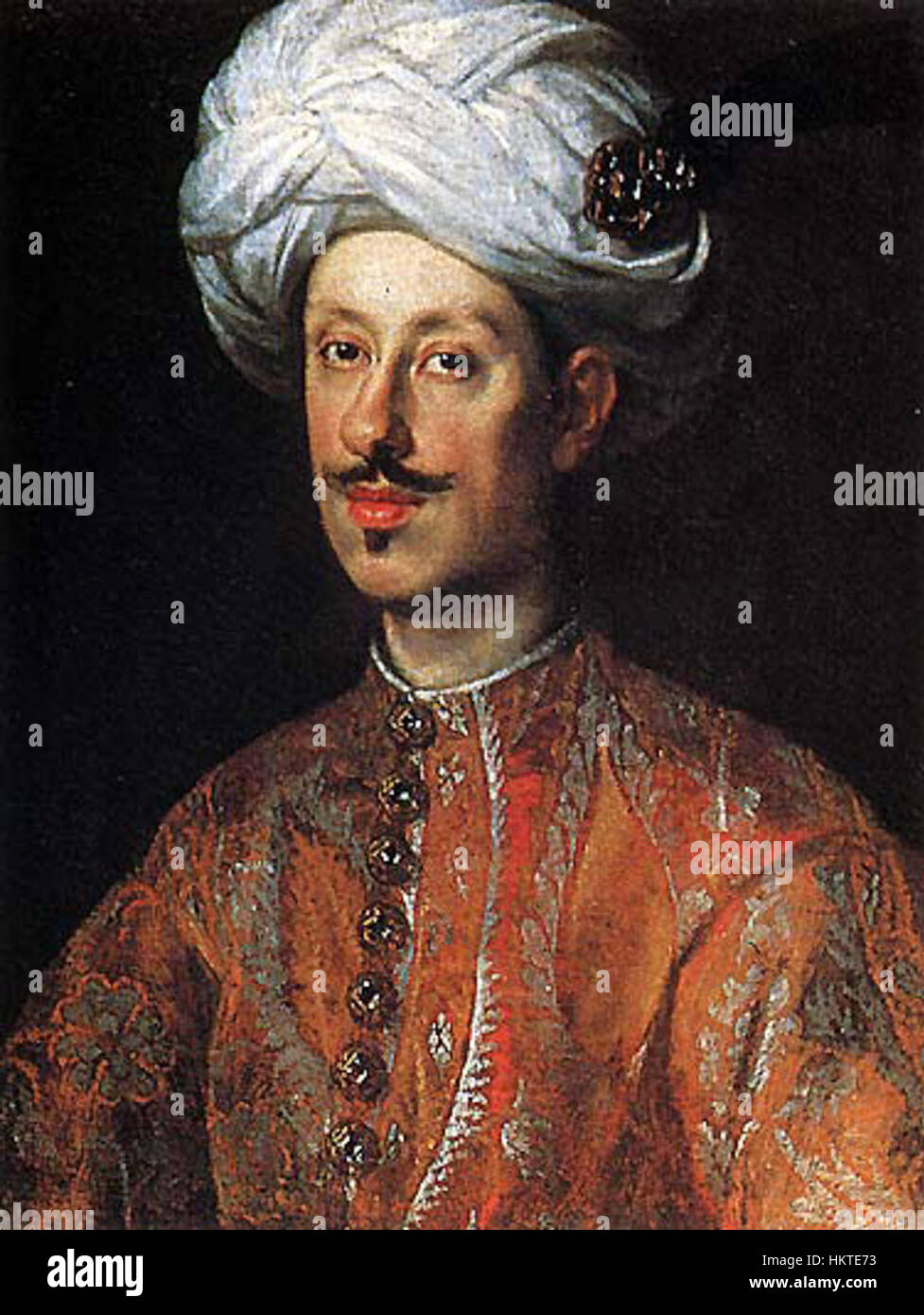 Ferdinando II de Médicis, grand-duc de Toscane, est représenté dans un portrait qui capture sa présence royale. La peinture est un exemple significatif de portrait du XVIIe siècle, reflétant le style artistique de la période baroque et son rôle important dans l'histoire italienne à cette époque. Banque D'Images
