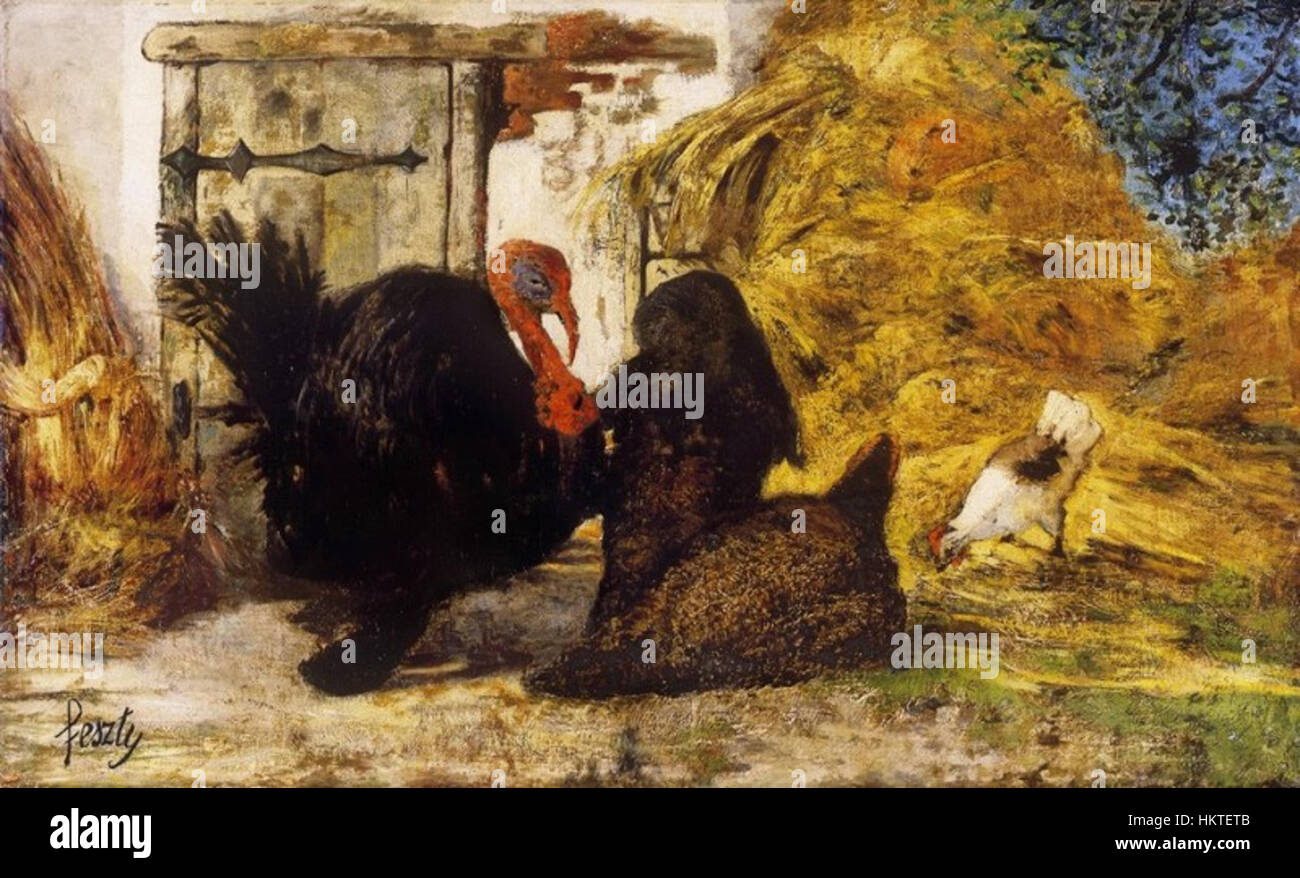 Cette œuvre d'art, représentant une scène de cour de volailles vintage, est un bel exemple du XIXe siècle Créé à l'huile sur toile, il met en valeur la représentation détaillée de la vie rurale, mettant en évidence des éléments de l'agriculture quotidienne et des soins du bétail. La technique de l'artiste met l'accent sur l'esthétique rurale, ce qui en fait un chef-d'œuvre historique maintenant logé dans un cadre de galerie pour les collectionneurs d'art et les amateurs. Banque D'Images