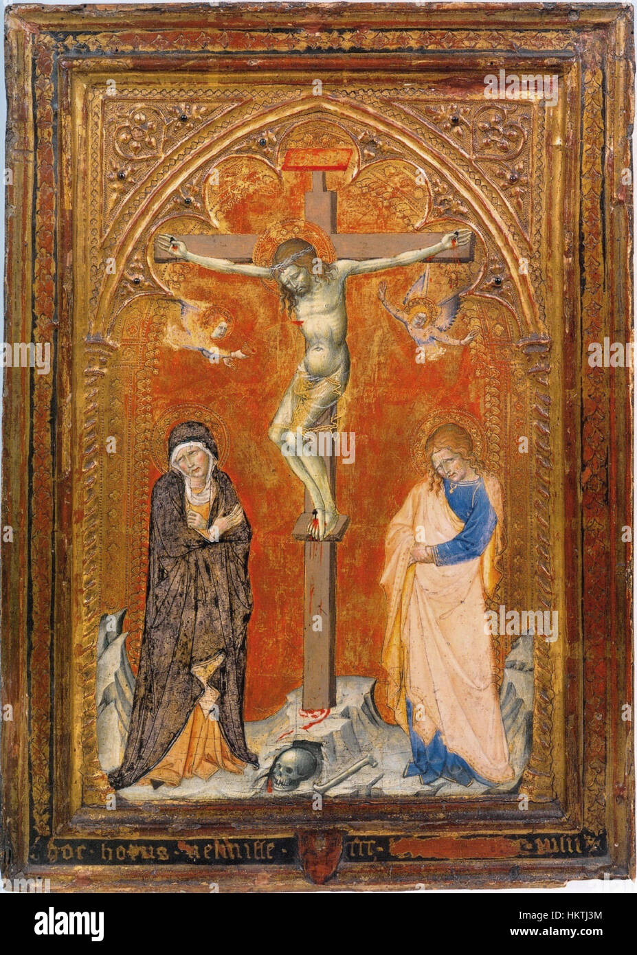 Francesco di Vannuccio. Crucifixion avec la Vierge et saint Jean l'Evangelistc. 1387-88 Philadelphia Museum of Art (CAT94) Banque D'Images