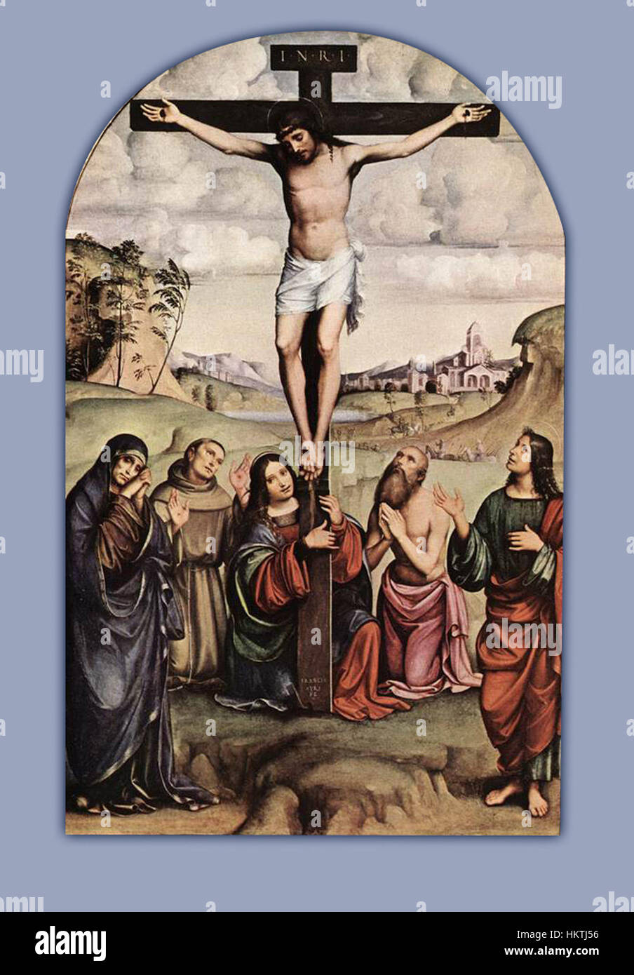 Francesco Francia - Crucifixion - WGA08168 Banque D'Images