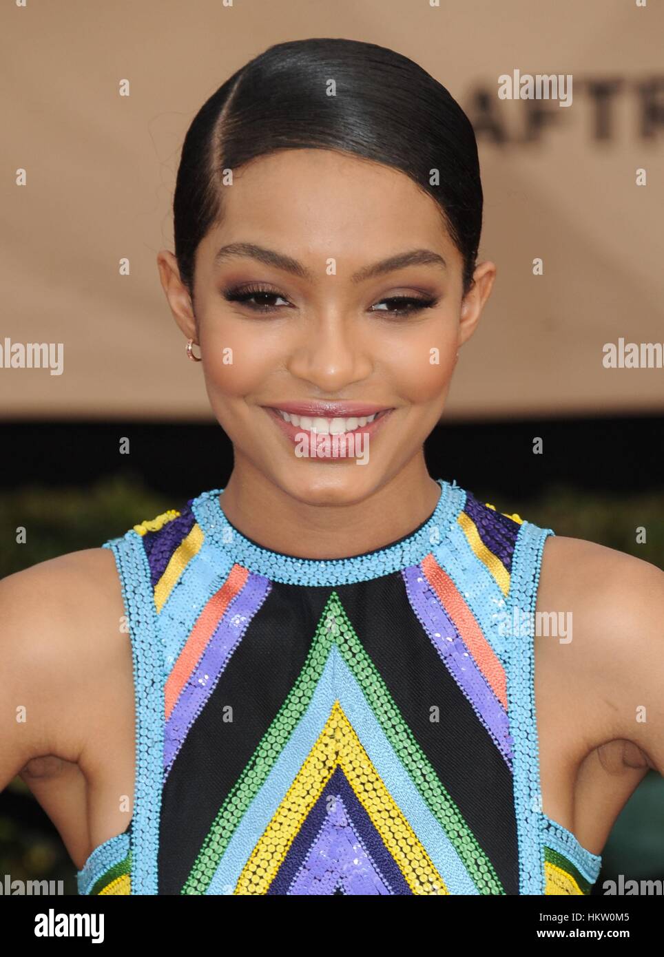 Los Angeles, CA, USA. 29 janvier, 2017. Yara Shahidi aux arrivées pour 23e Screen Actors Guild Awards, présentée par SAG AFTRA - Arrivées 2, culte Exposition Center, Los Angeles, CA, 29 janvier 2017. Credit : Dee Cercone/Everett Collection/Alamy Live News Banque D'Images