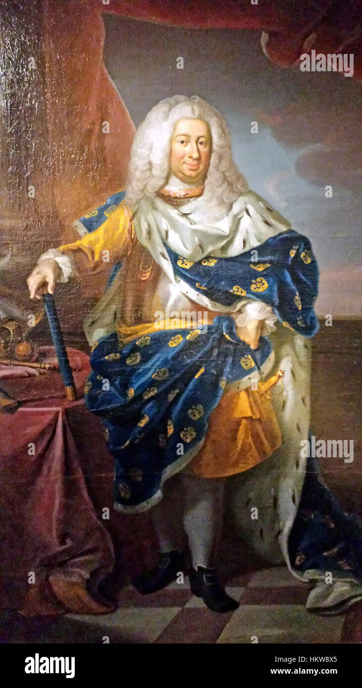 FriedrichI.Schweden.1745 Banque D'Images