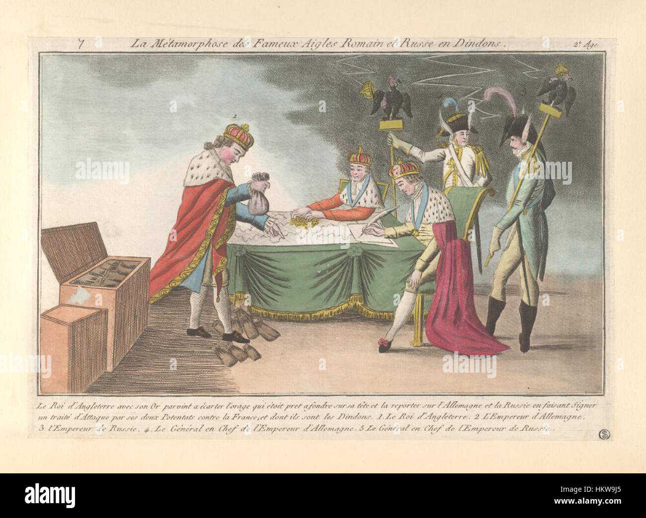 'La Metamorphose des Fameux Aigles Romain' est une œuvre d'art conservée dans les bibliothèques Bodléiennes, représentant la transformation des aigles romains. La pièce reflète des thèmes historiques et la mythologie romaine. Banque D'Images