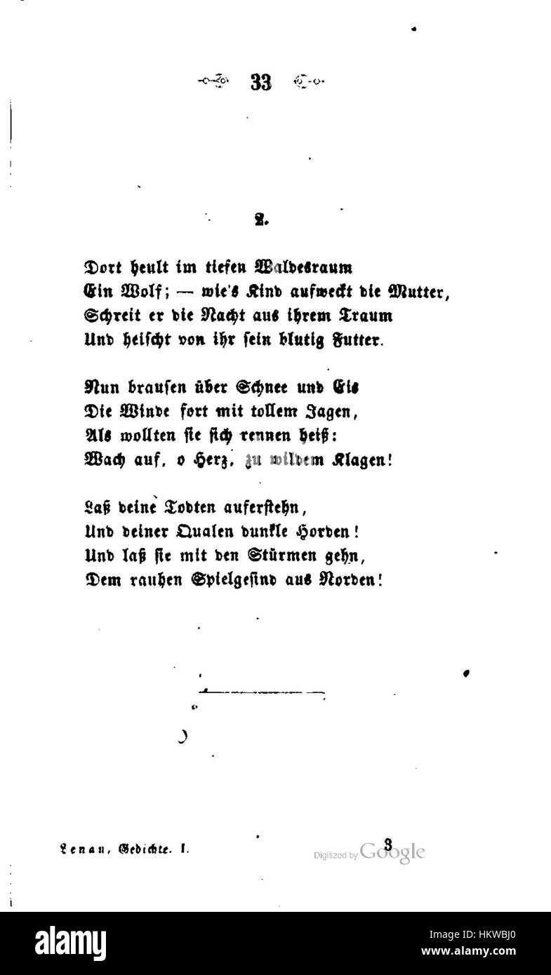 Gedichte Lenau fait référence aux œuvres poétiques du poète autrichien Nikolaus Lenau. Le livre, illustré d'œuvres d'art, présente des thèmes de mélancolie, de nature et de réflexions philosophiques typiques de son style d'écriture. Banque D'Images