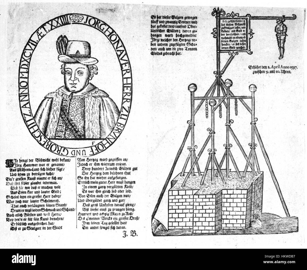 Une œuvre de Georg Honauer intitulée 'Flugblatt 001', probablement une estampe ou un flyer historique qui reflète les messages politiques ou sociaux de son époque, capturant l'essence du design graphique du XXe siècle. Banque D'Images