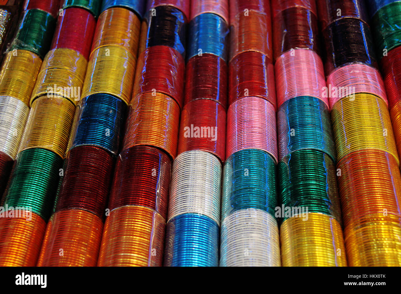 Bracelets colorés Banque D'Images