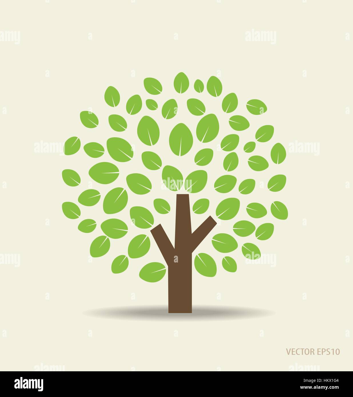 Arbre stylisé. Vector illustration Image Vectorielle Stock - Alamy