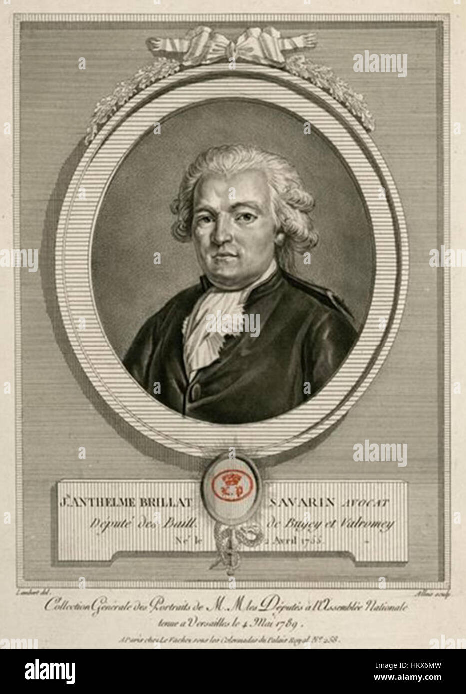 De Jean-Anthelme Brillat Savarin (1755-1826) Banque D'Images