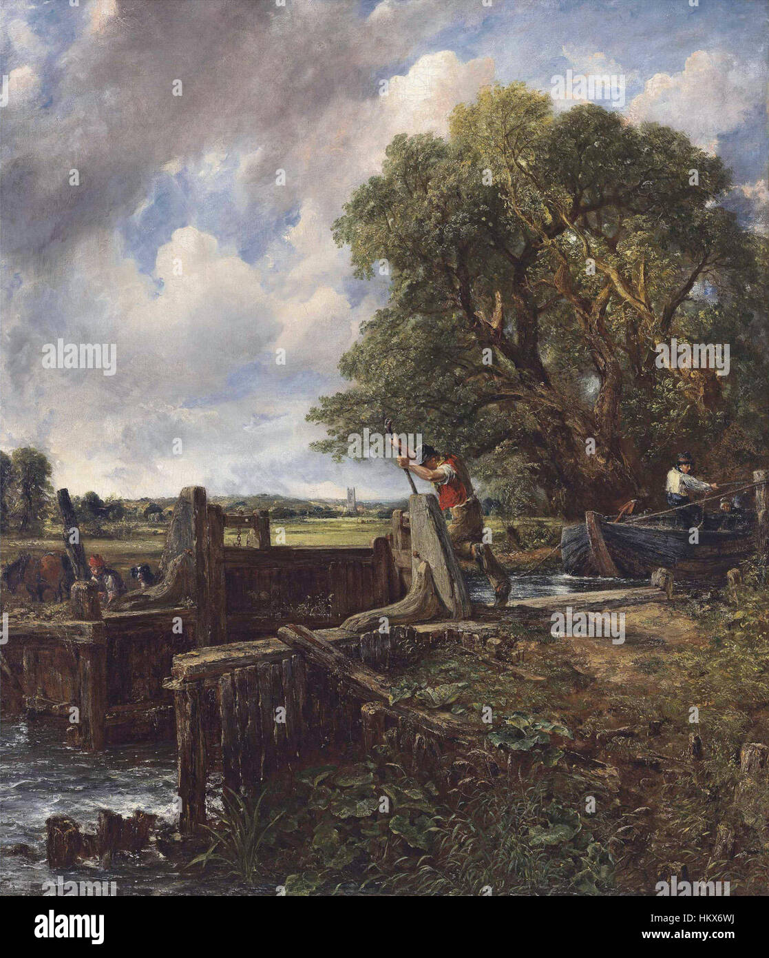 John Constable - la serrure Banque D'Images