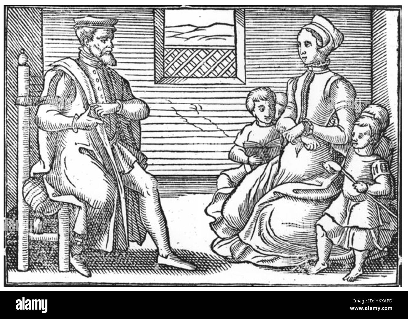 Livre des Psaumes de la famille 1563 Banque D'Images