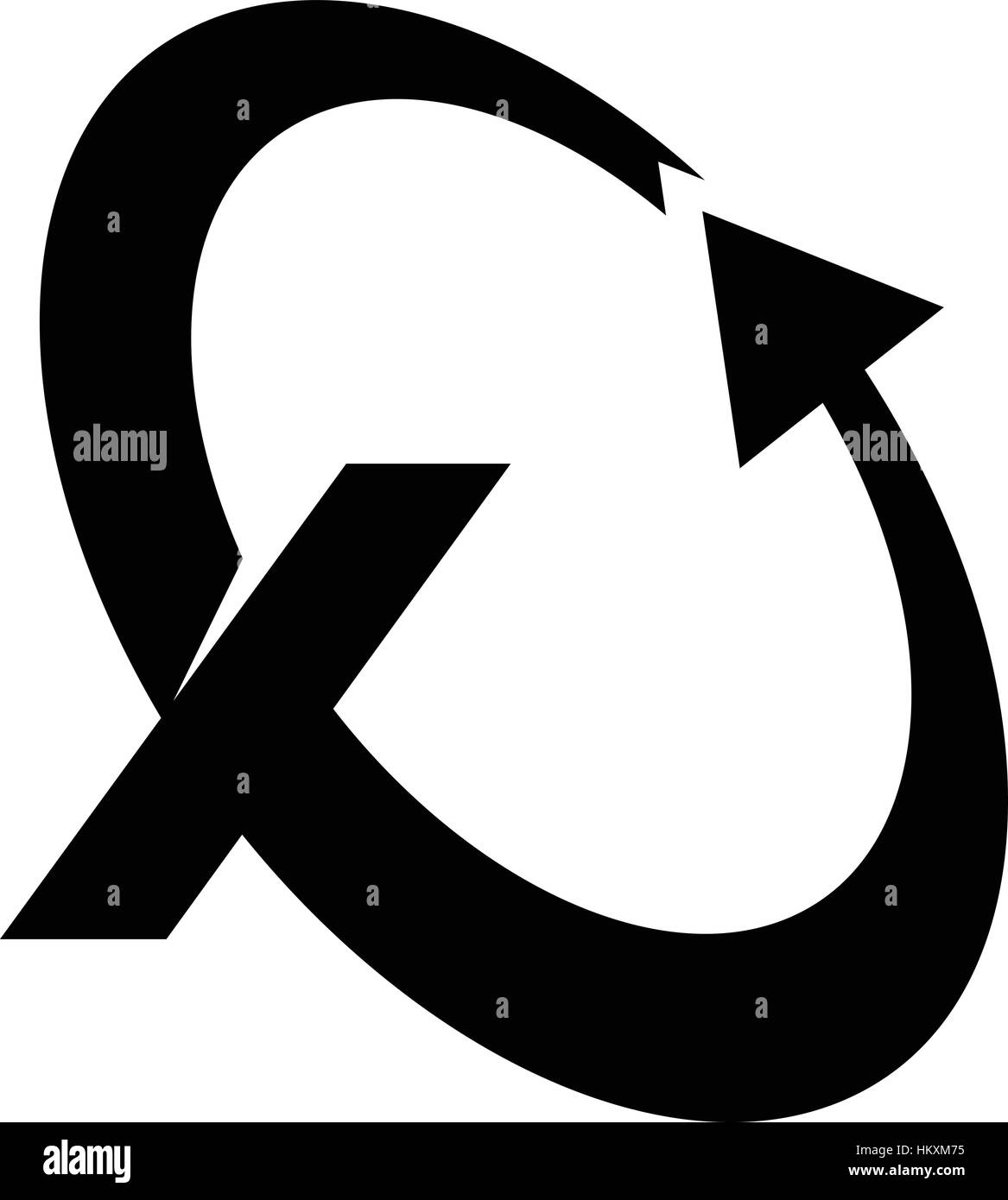 Lettre X Logo moderne Illustration de Vecteur