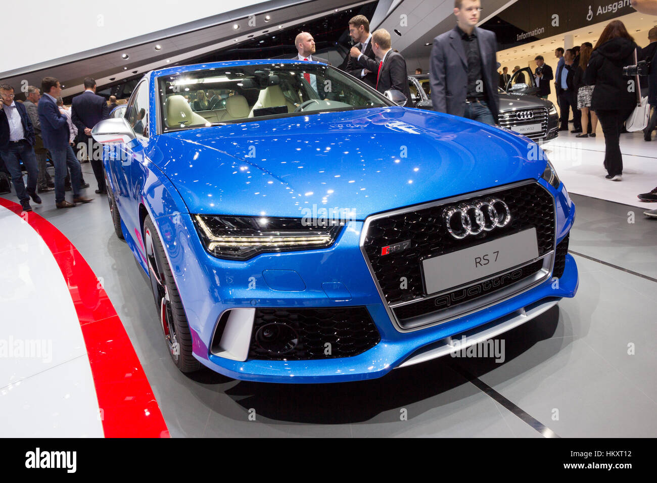 Francfort, Allemagne - Sep 16, 2015 : Audi RS7 présenté à l'IAA 2015. Banque D'Images