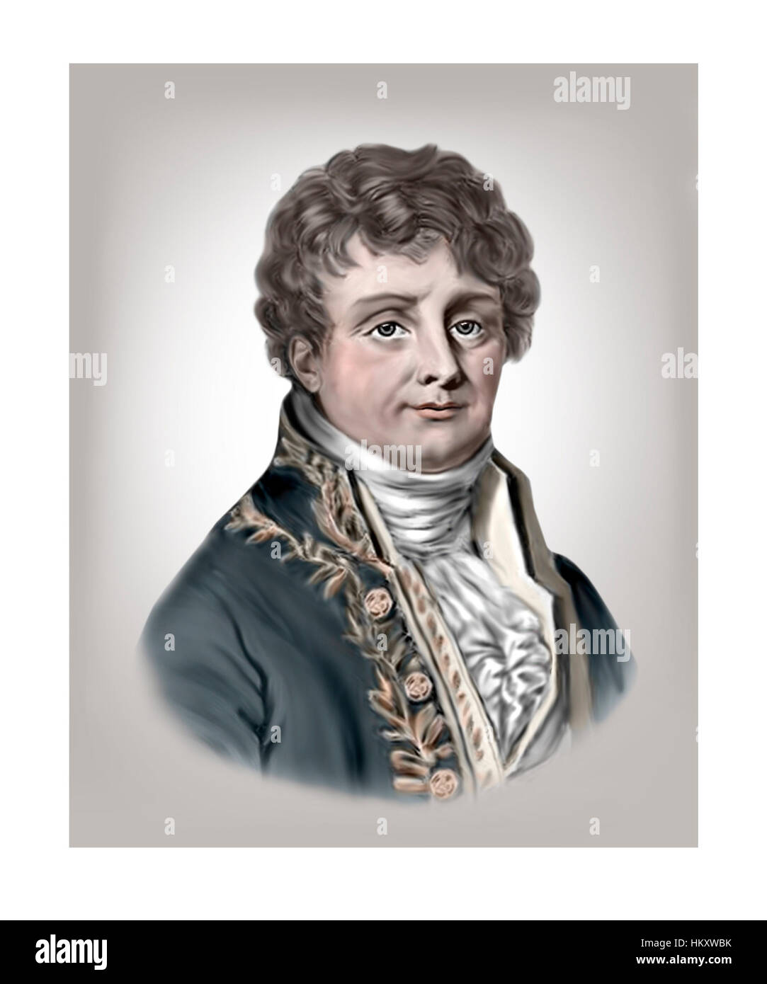 Jean Baptiste Joseph Fourier, 1768-1830, mathématicien, physicien Banque D'Images
