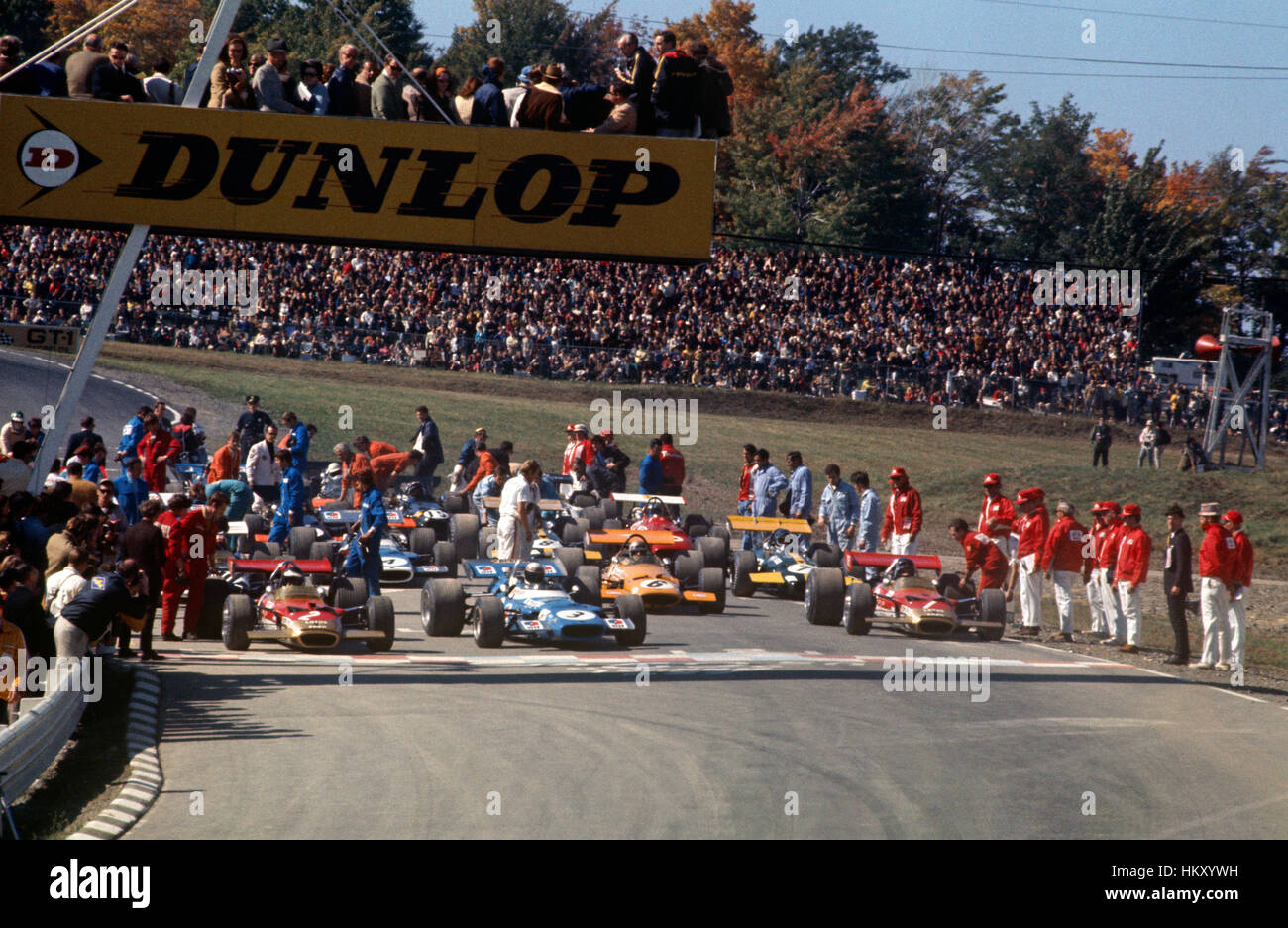 Grille 1969 Watkins Glen US GP USA Banque D'Images