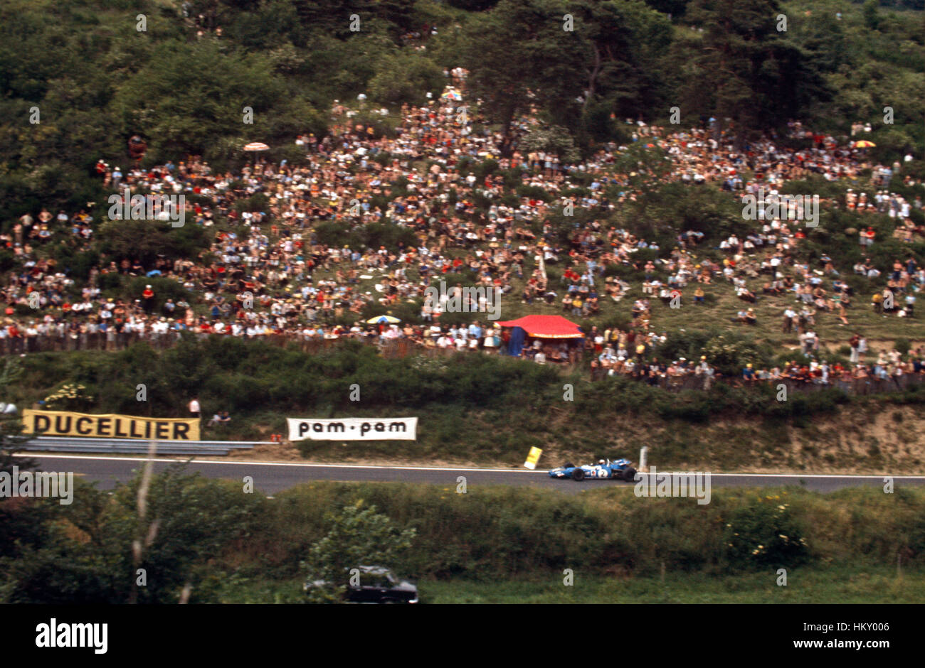 1969 Jackie Stewart GO Matra MS80 Clermont-Ferrand 1er GP de France Banque D'Images