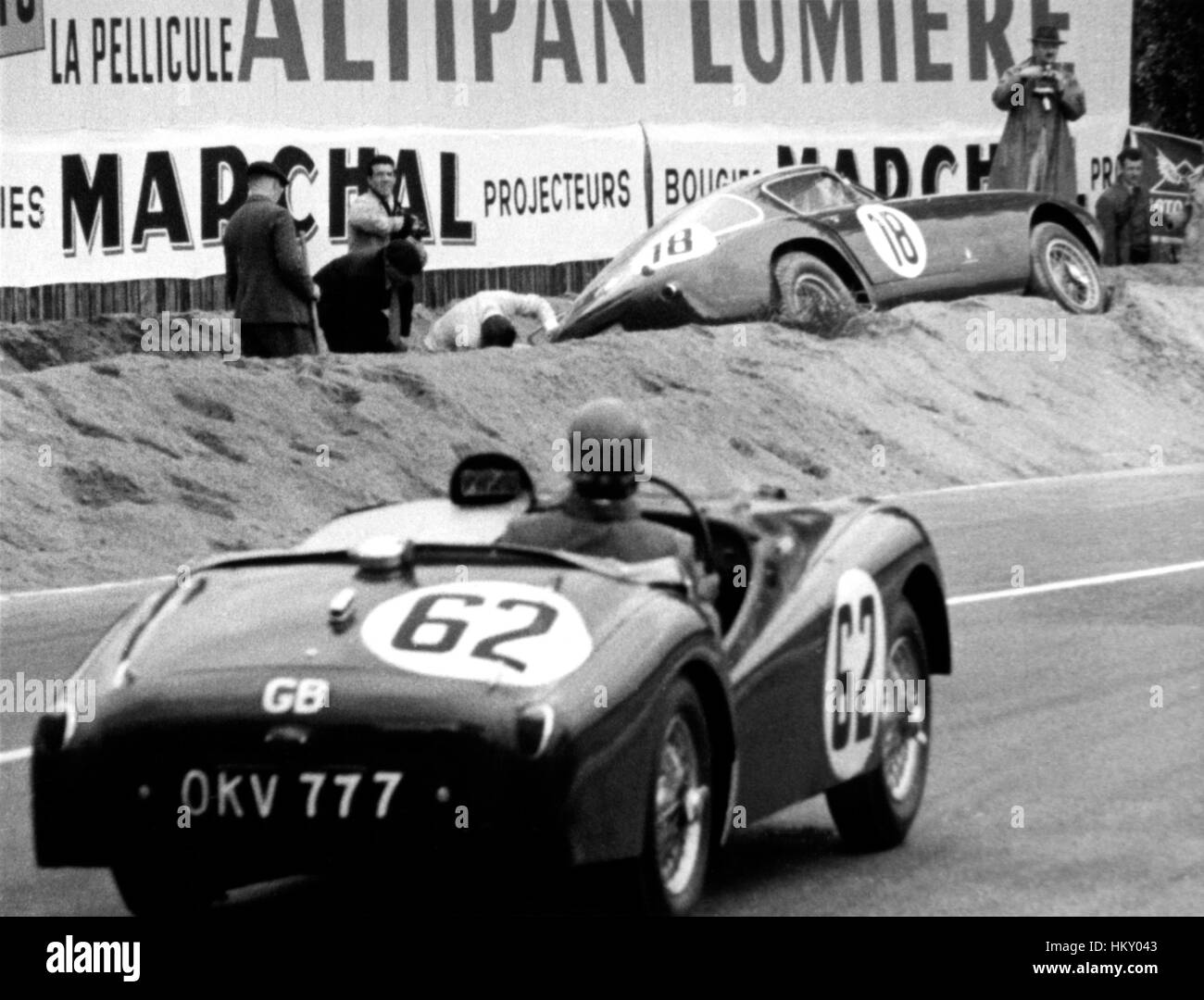 1954 Edgar Wadsworth GO TRIUMPH TR2 Le Mans 24 Heures 15ème GG Banque D'Images