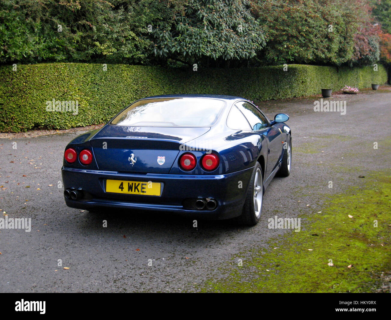 2000 Ferrari 550 Maranello Hampshire Angleterre PV arrière Banque D'Images