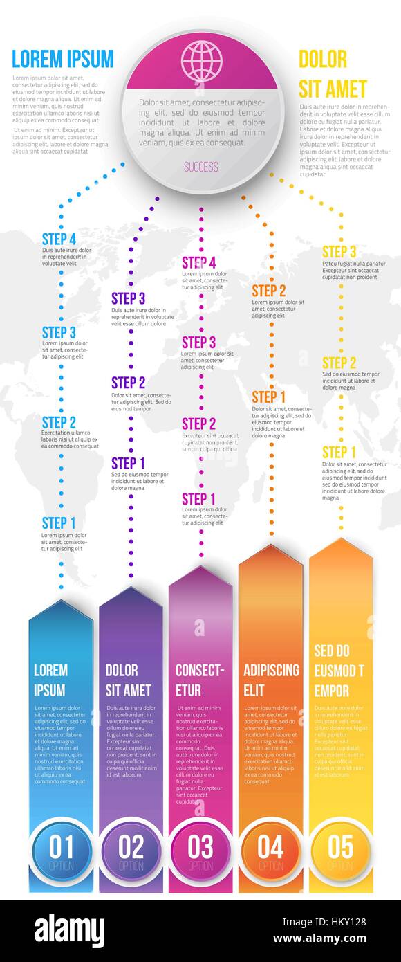Modèle infographique Timeline Illustration de Vecteur