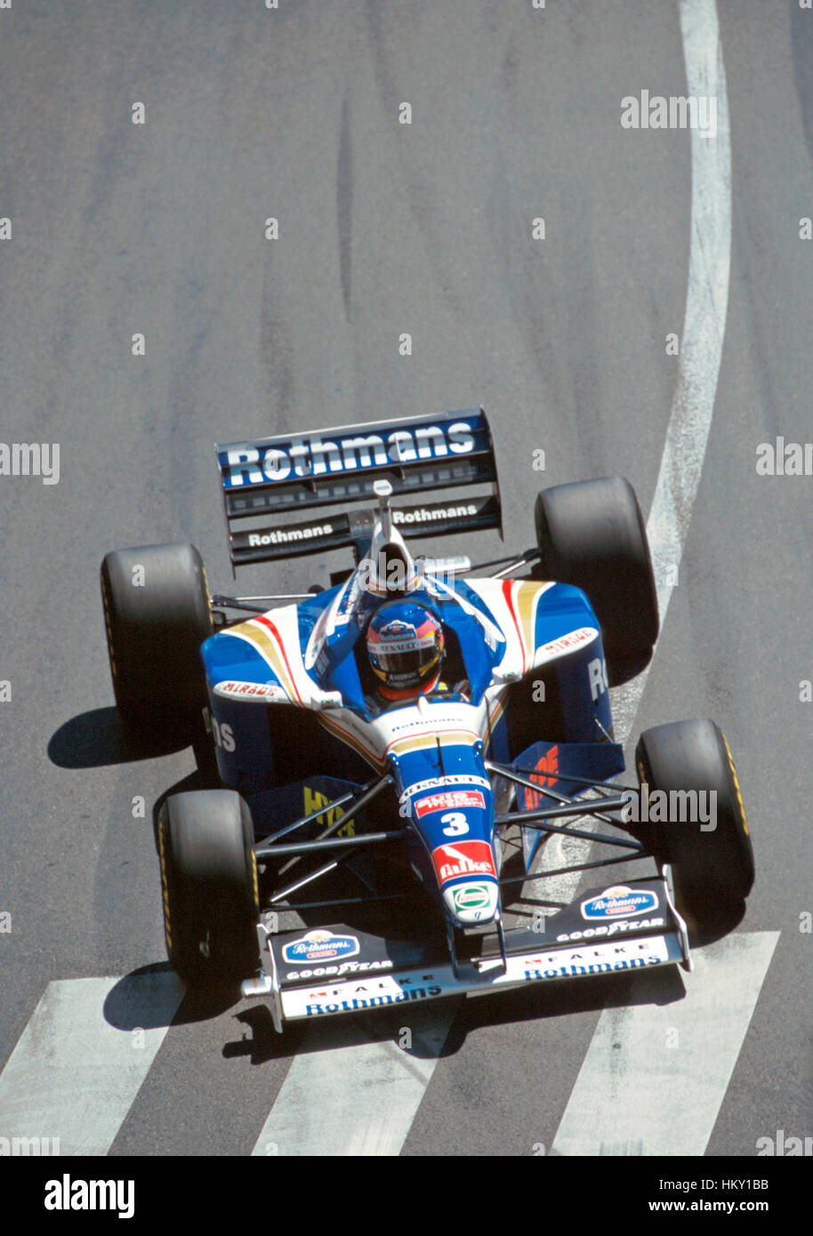 1997 Jacques Villeneuve Les Williams FW19 Monaco GP dnf-FL Banque D'Images
