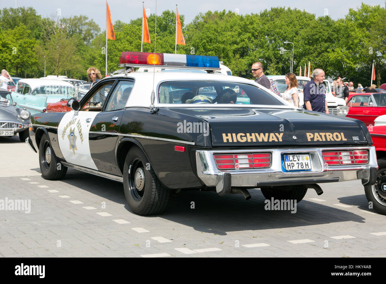 1978 Dodge Monaco California Highway Patrol classic voiture de police Banque D'Images