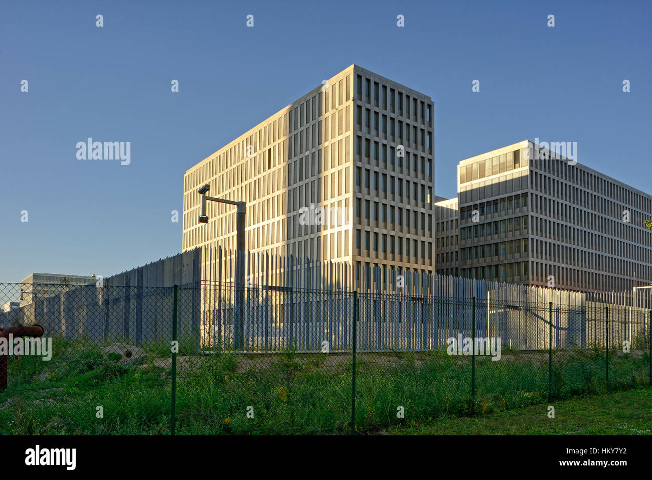 Nouveau siège de l'Intelligence Service Fédéral, Bundesnachrichtendienst, BND, Chausseestrasse, Berlin, Allemagne Banque D'Images