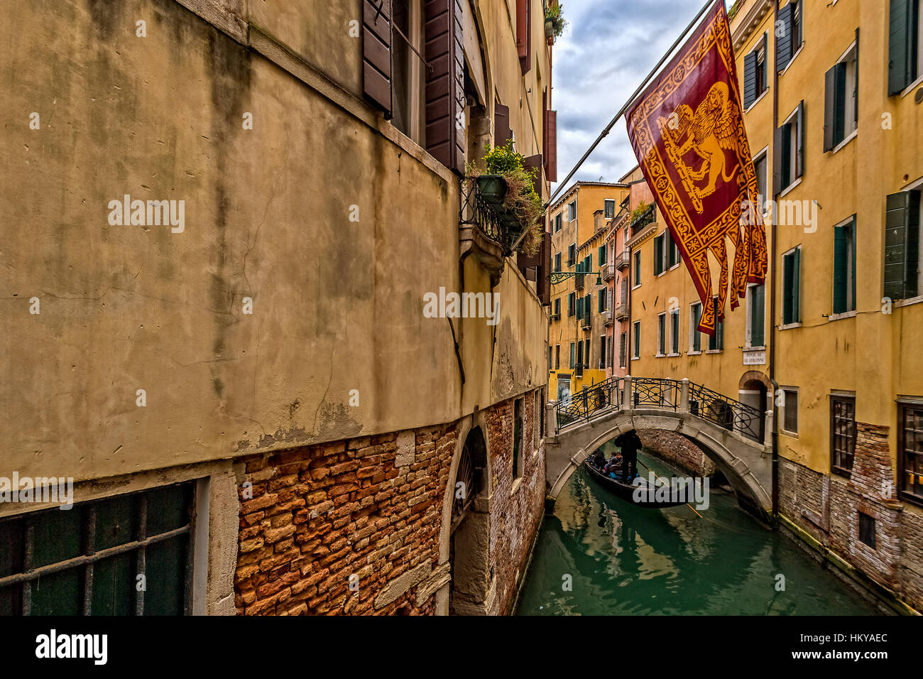 Italie Vénétie Venise - Ponts - Sestiere San Marco - Ponte de Le Colonne Banque D'Images