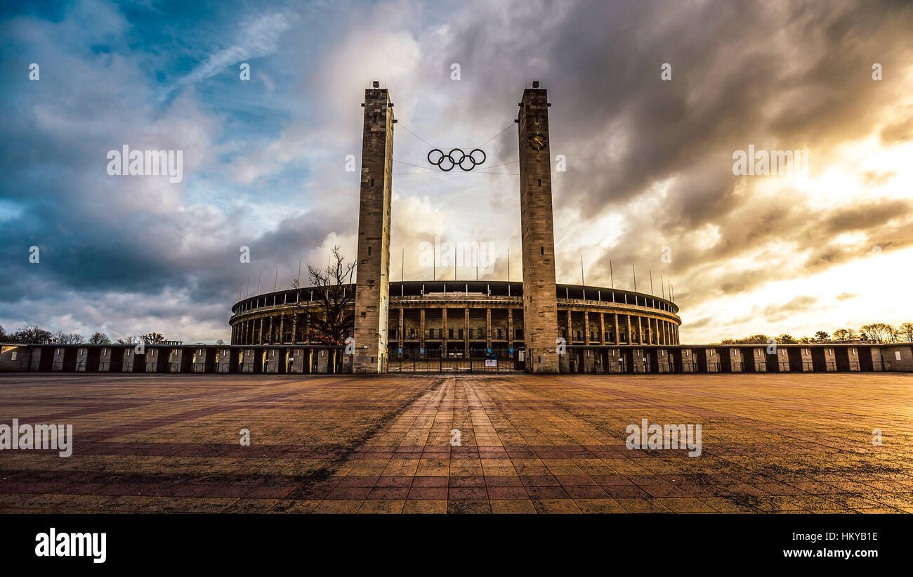 Olympiastadion à Berlin Banque D'Images