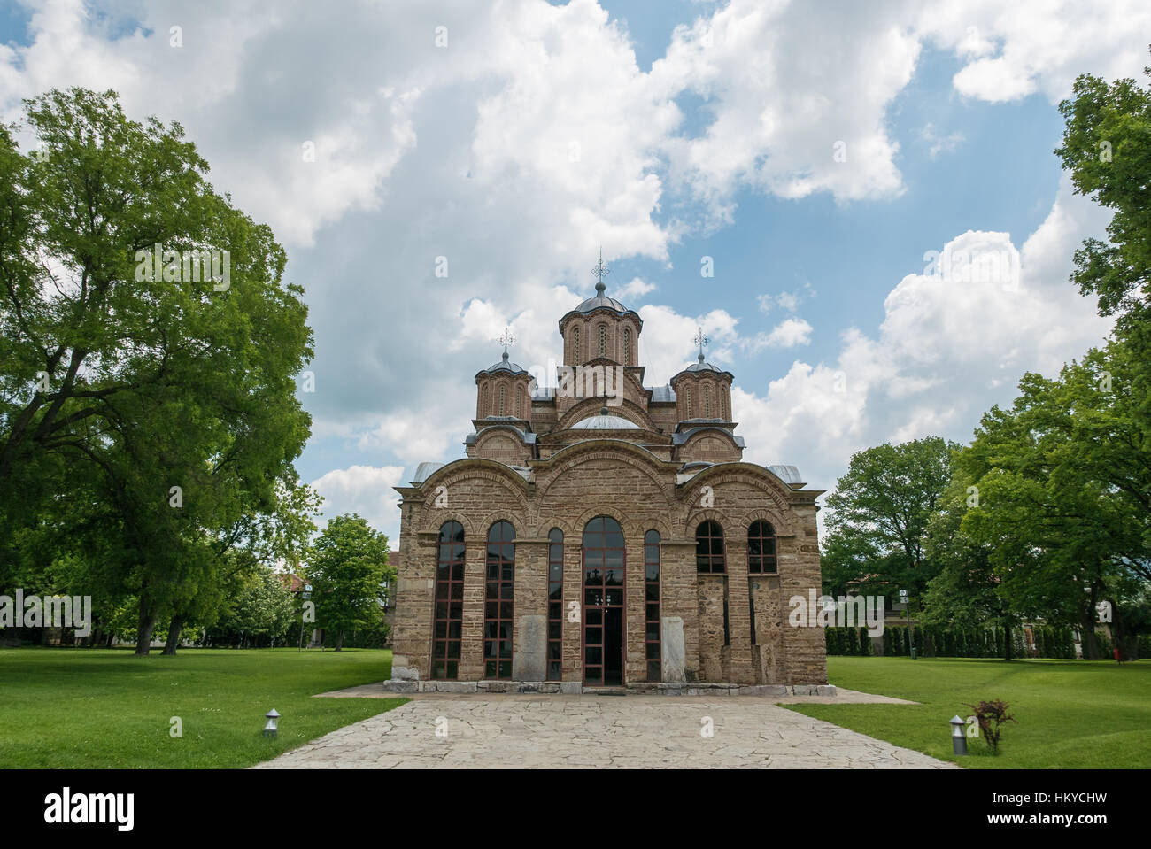 Gračanica est un monastère orthodoxe serbe situé au Kosovo Banque D'Images