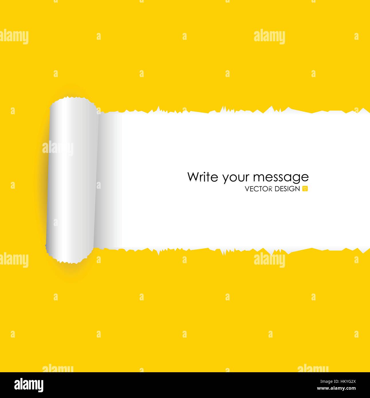 Papier déchiré avec l'espace pour le texte. Vector illustration. Illustration de Vecteur