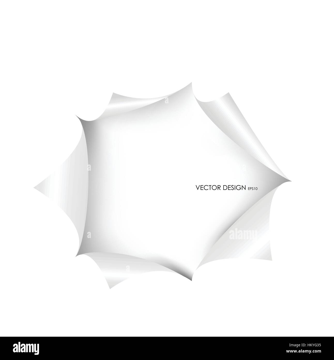 Papier déchiré avec l'espace pour le texte. Vector illustration. Illustration de Vecteur