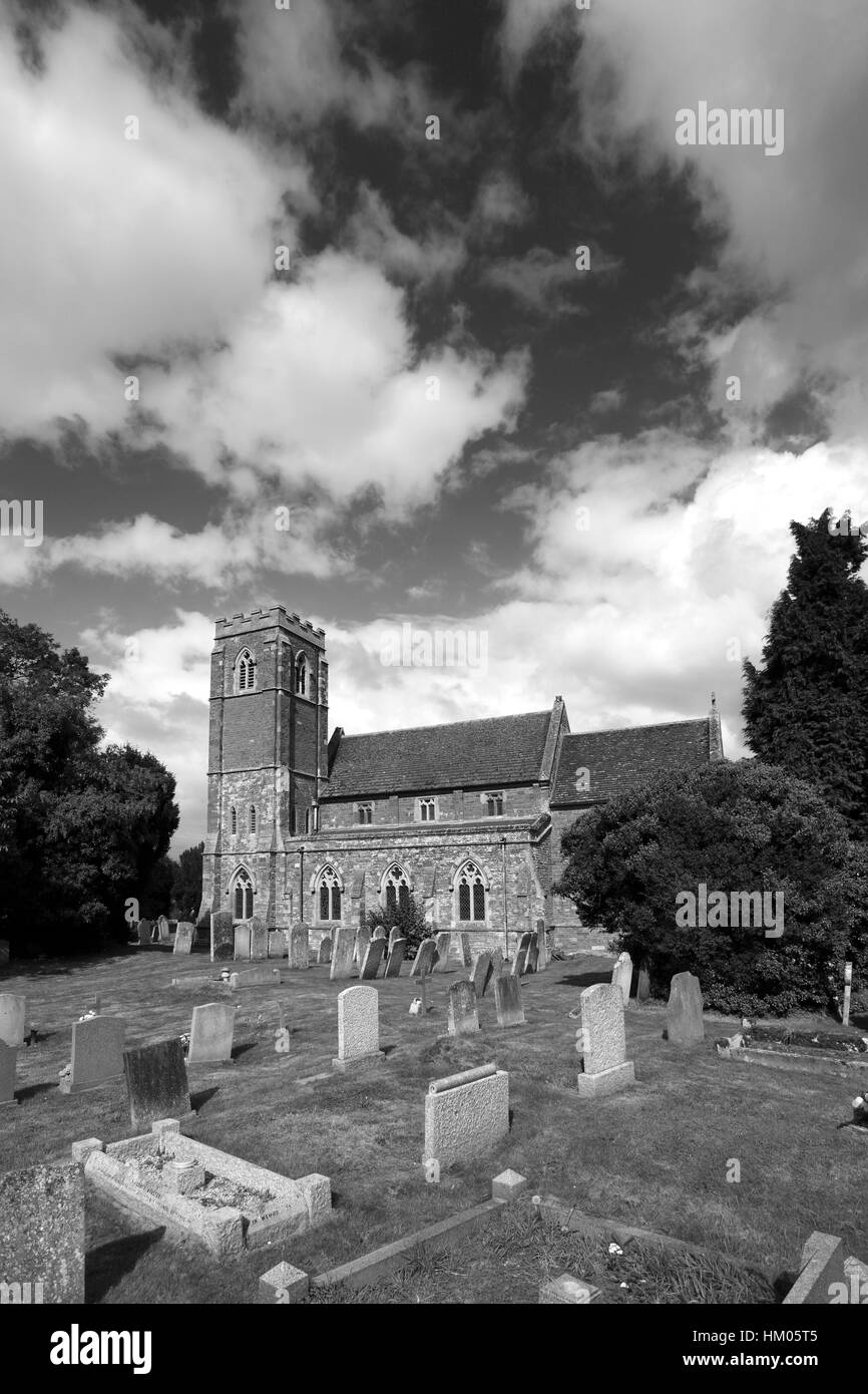 Église St Johns, Bisbrooke, village du comté de Rutland, England, UK Banque D'Images