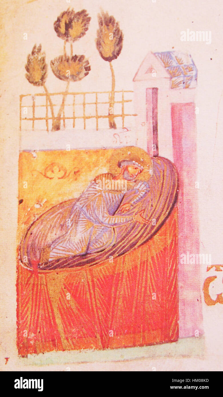 Le Psaltir de Kiev est un manuscrit religieux remarquable du XIe siècle, présentant un style byzantin complexe Ses pages présentent des illuminations détaillées qui ont été utilisées pour accompagner les Psaumes. Cet artefact historique offre un aperçu des pratiques religieuses et artistiques de l’époque. Banque D'Images