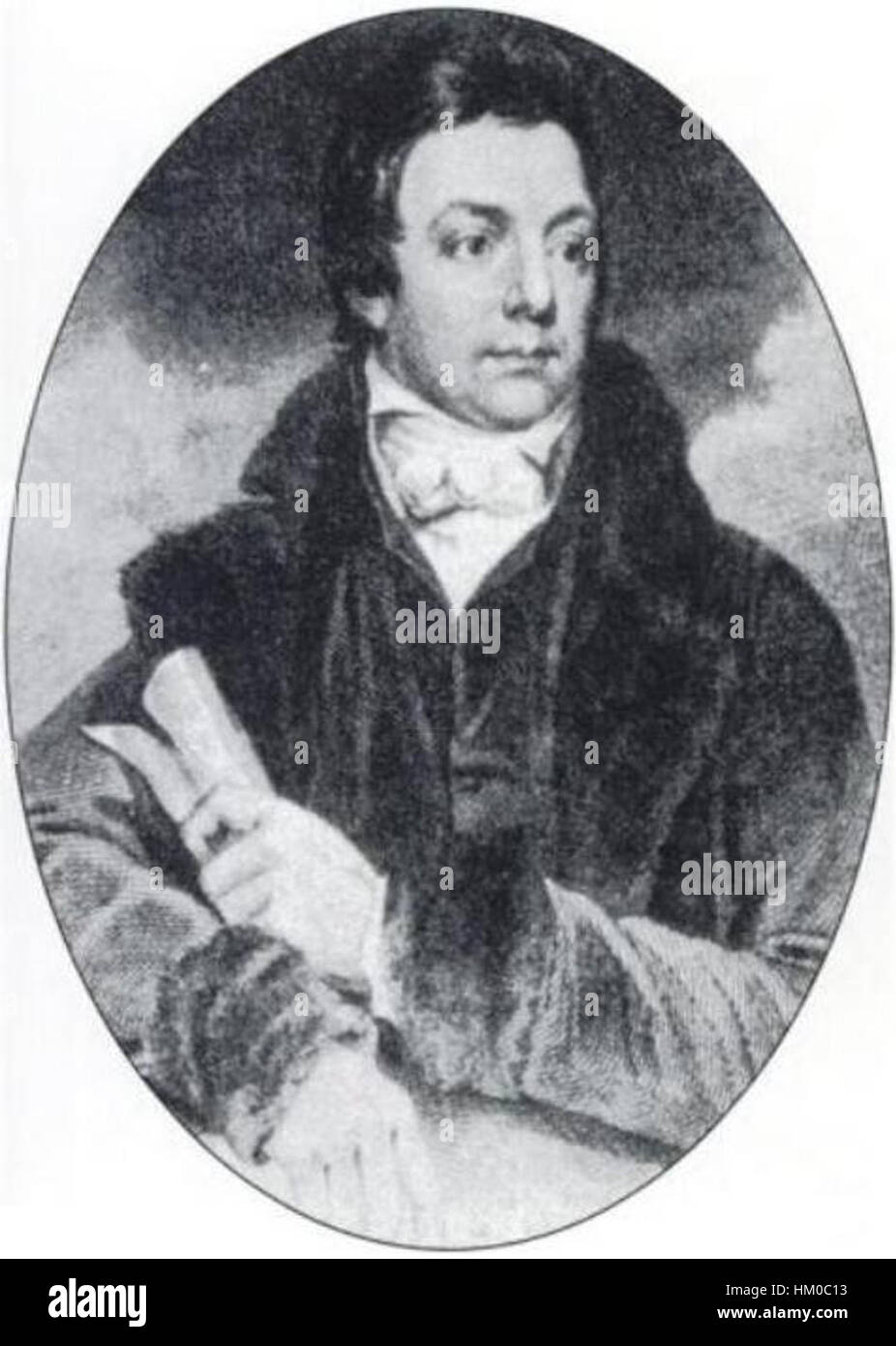 Ce portrait de Henry Salt, peint par John James Halls, capture le diplomate et explorateur britannique. Le rendu détaillé souligne son apparence distinguée et la stature de sa carrière au XIXe siècle. Banque D'Images
