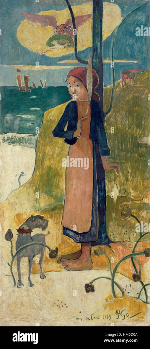 *Jeanne d'Arc* de Paul Gauguin est une peinture symbolique de Jeanne d'Arc, soulignant sa force et son martyre. Le style de Gauguin capture à la fois la profondeur historique et émotionnelle de l’héroïne française. Banque D'Images *Jeanne d'Arc* de Paul Gauguin est une peinture symbolique de Jeanne d'Arc, soulignant sa force et son martyre. Le style de Gauguin capture à la fois la profondeur historique et émotionnelle de l’héroïne française. Banque D'Images