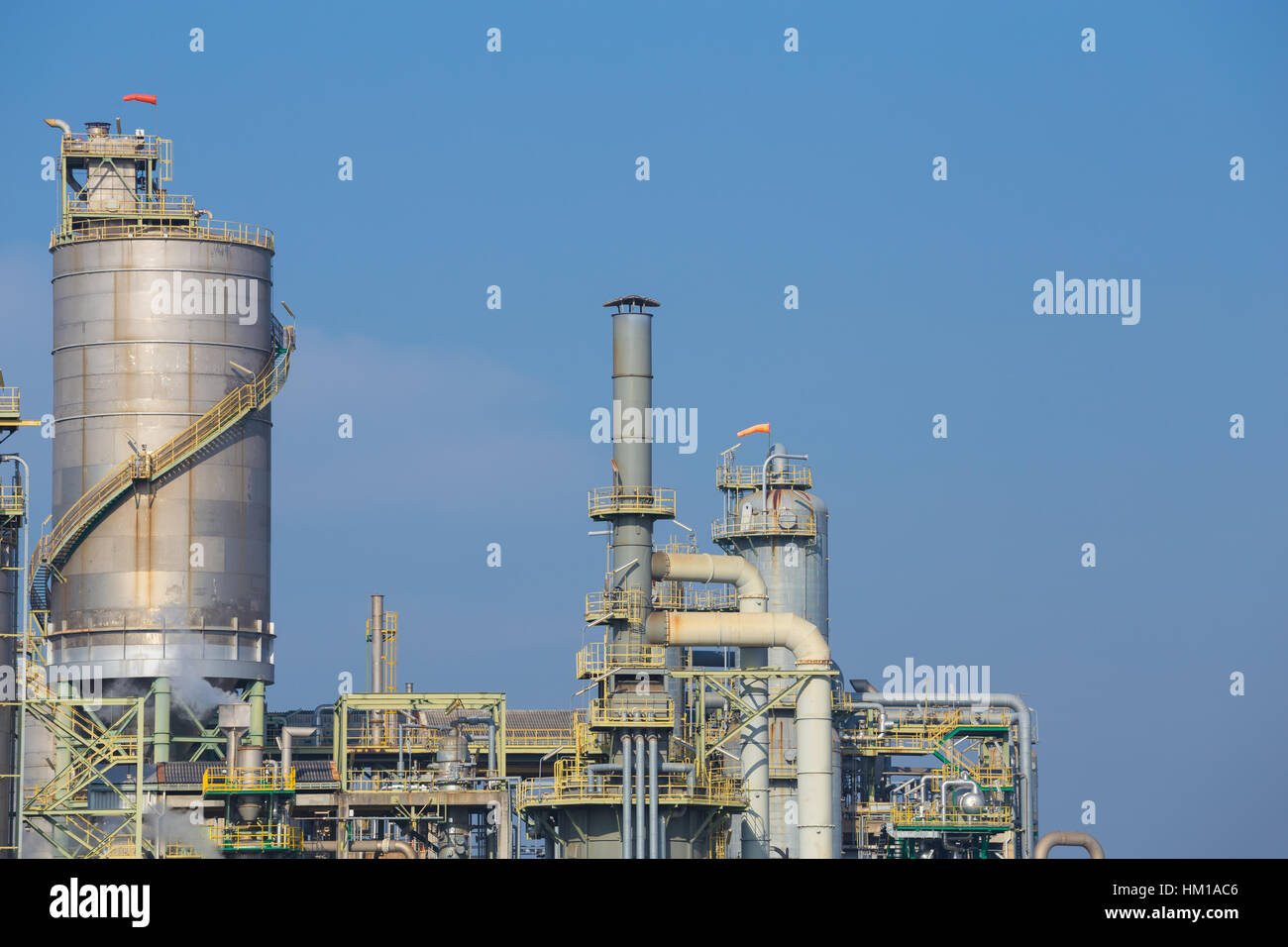 L'industrie chimique, l'usine de Rayong, Thaïlande Banque D'Images