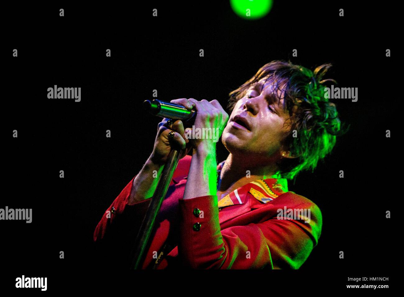 Milan, Italie. 31 janvier, 2017. Cage The Elephant en concert à Fabrique, Milan. Credit : Roberto Finizio/ Alamy Live News Banque D'Images