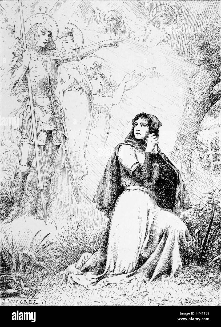 Jacques Wagrez - Les voix de Jeanne d'Arc Banque D'Images Jacques Wagrez - Les voix de Jeanne d'Arc Banque D'Images