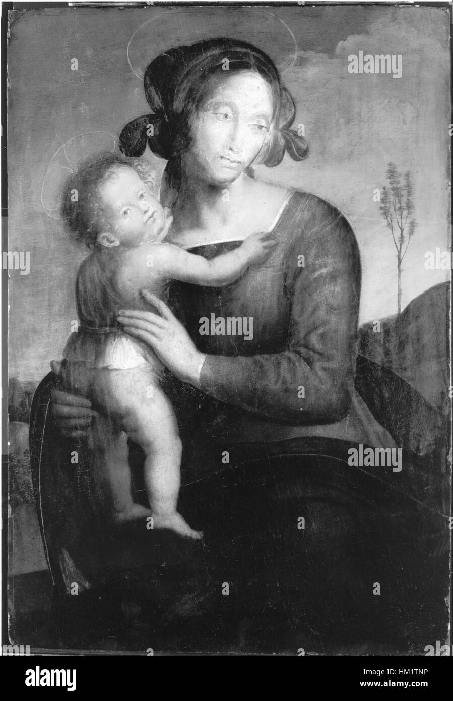 L'Ombrie (Italie) - La Vierge et l'enfant - Google Art Project Banque D'Images