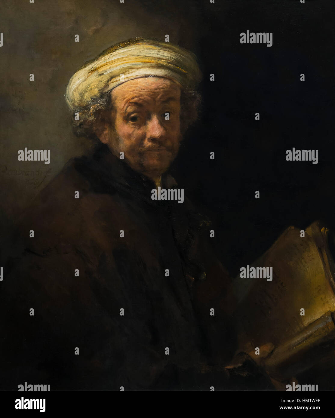L'auto-portrait comme l'Apôtre Paul, de Rembrandt, 1661, huile sur toile, Rijksmuseum, Amsterdam, Pays-Bas, Europe, Banque D'Images