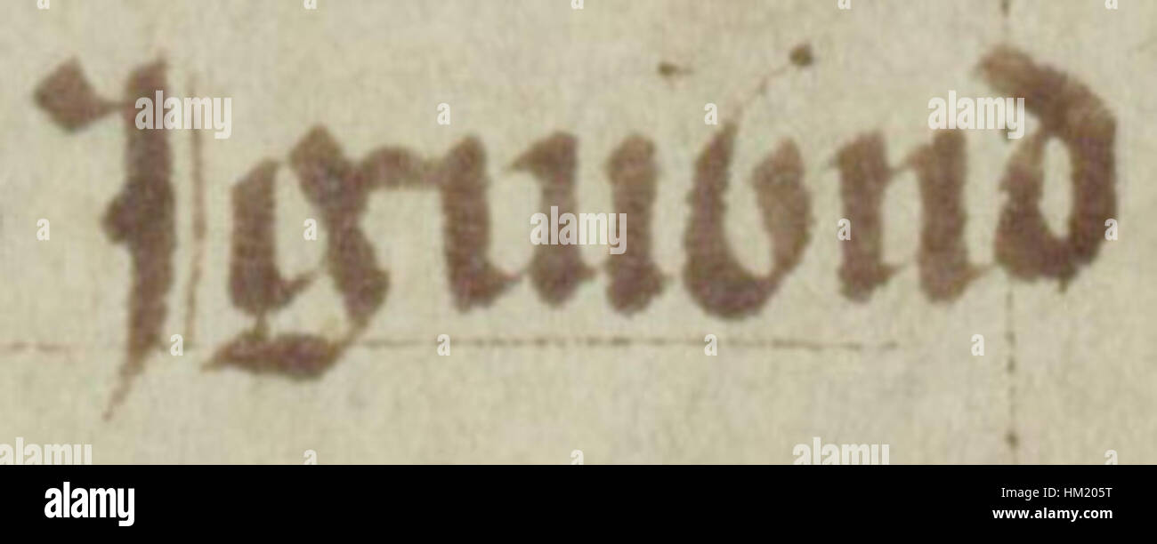 Ce manuscrit enluminé de l'Oxford Bodleian Library présente la représentation d'Ingimundr, mettant en valeur des œuvres d'art médiévales complexes et du texte historique dans le contexte des traditions scandinaves du XIe siècle. Banque D'Images