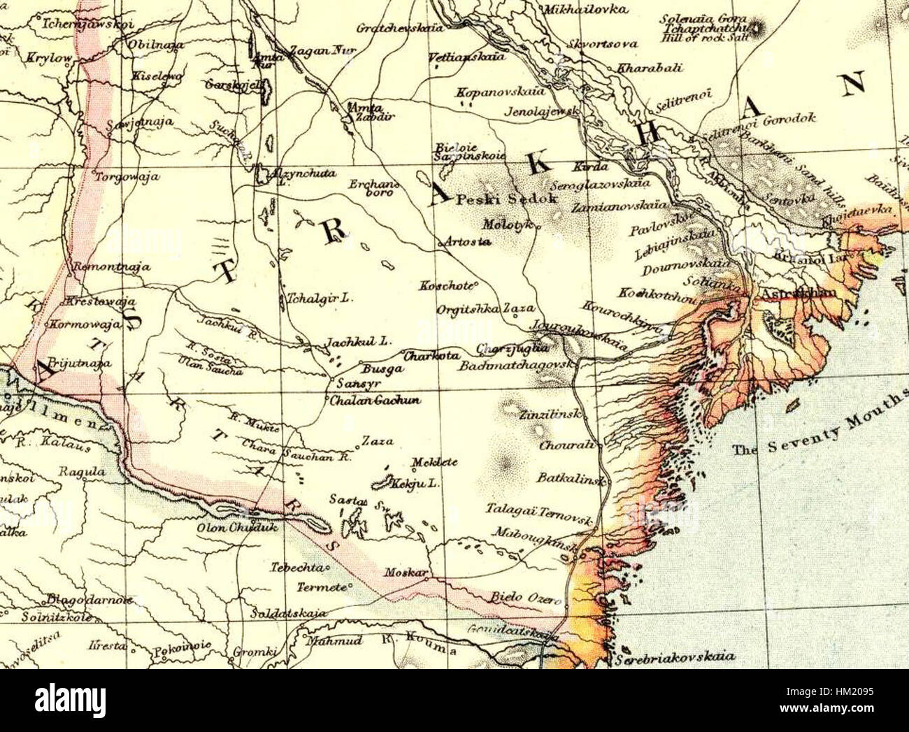 La carte russe de Letts, son & Co de 1883 fournit une représentation détaillée des territoires russes à la fin du XIXe siècle. La carte reflète le paysage politique et géographique de l'Empire russe, mettant en évidence les régions et les villes importantes de cette époque. Banque D'Images